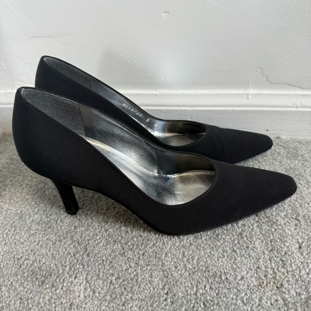 Stuart Weitzman Black Heel Pumps - Picture 3 of 8